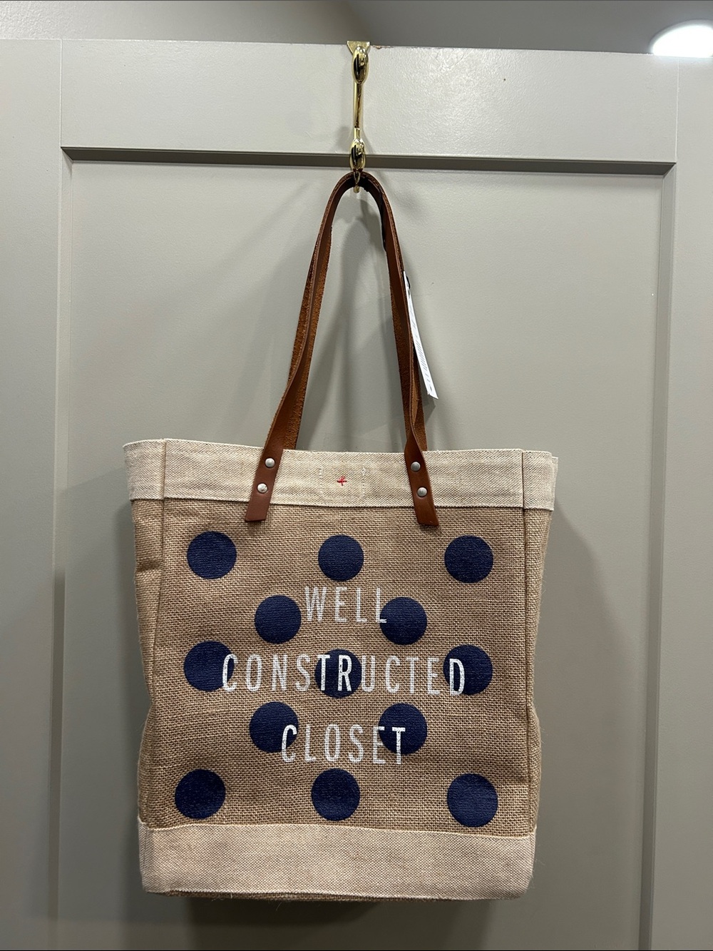 APOLIS  Well Constructed  Closet Market Tote in Natural